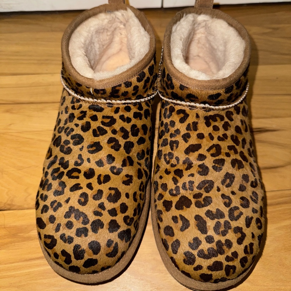 Cheetah UGG Classic Ultra Mini Boots